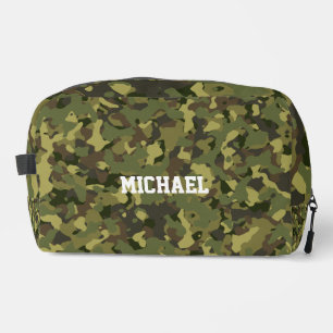 Grüne Camouflage Name Männer Toilette Cool Name Re Waschbeutel