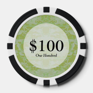 Grüne Camouflage Pokerchips