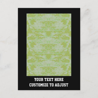 Grüne Camouflage Postkarte