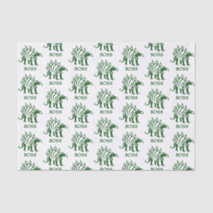 Grüne Camouflage Stegosaurus Spiked Dinosaurier Seidenpapier