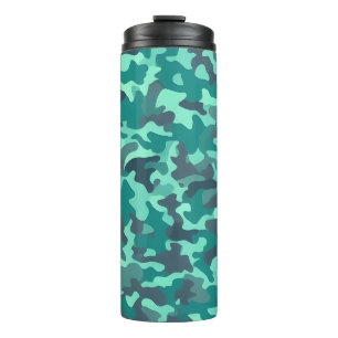 Grüne Camouflage Thermosbecher