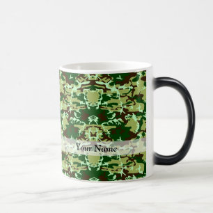 Grüne Camouflage Verwandlungstasse