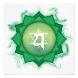 Grüne Chakra-Energie Fotodruck