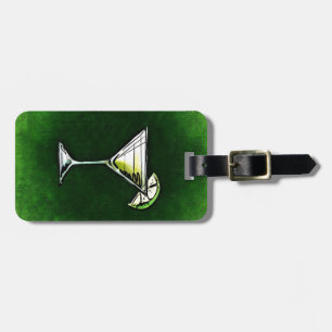 Grüne Cocktailabsinth Gepäckanhänger