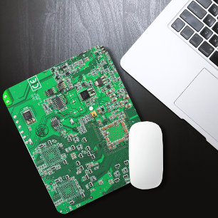 Grüne Computergehäuse Mousepad