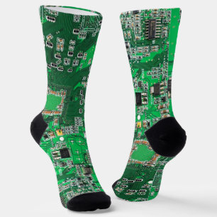 Grüne Computergehäuse Socken