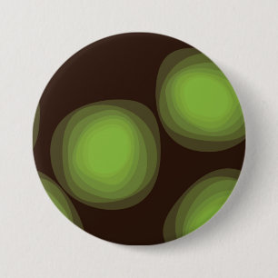 Grüne, coole, einzigartige, trendige, urbane Blume Button