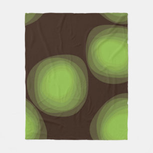 Grüne, coole, einzigartige, trendige, urbane Blume Fleecedecke