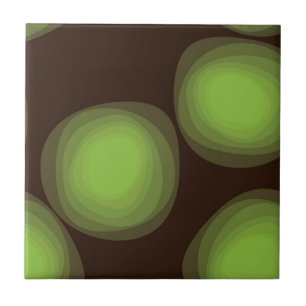 Grüne, coole, einzigartige, trendige, urbane Blume Fliese