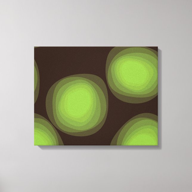 Grüne, coole, einzigartige, trendige, urbane Blume Leinwanddruck (Vorderseite)