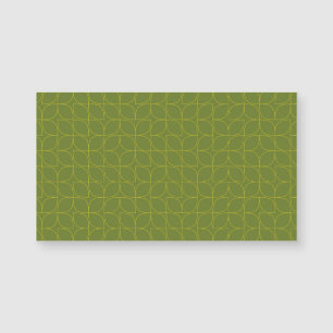 Grüne, coole, trendige, spielerische Blattabstrakt Magnetkarte