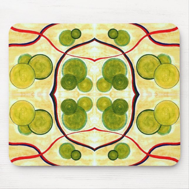 Grüne Creme Float-Mauspad Mousepad (Vorne)