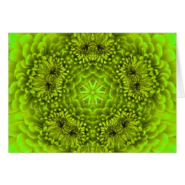GRÜNE DAHLIENBLÜTENBLÄTTER (Vorderseite (Horizontal))