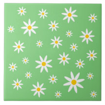 Grüne Daisy-Keramik