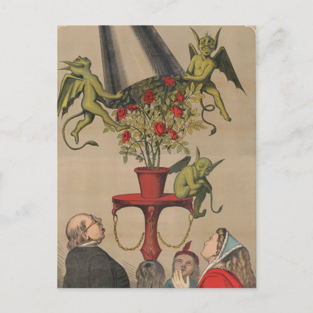 Grüne Dämonen, die die Abdeckung von Bouquet von R Postkarte (Vorderseite)