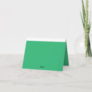 Grüne Dankeskarten   Elegant Minimalistisch Dankeskarte
