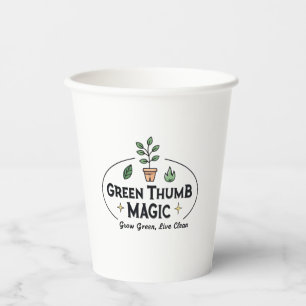 Grüne Daumen Magie Urban Gardening Kaffeetasse Pappbecher
