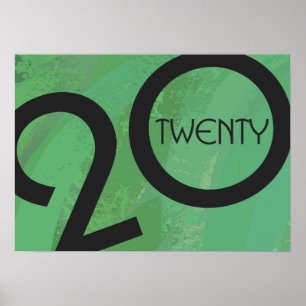 Grüne Dekade zum Geburtstag Poster