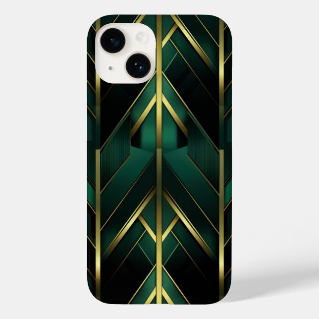 Grüne Dekoration Case-Mate iPhone 14 Hülle (Rückseite)