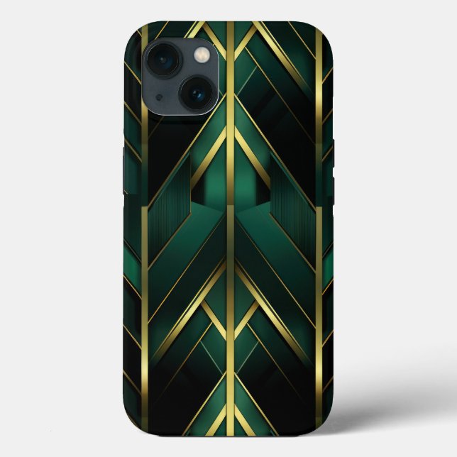 Grüne Dekoration Case-Mate iPhone Hülle (Rückseite)