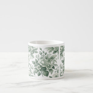 Grüne Delft-Tasse, Grüne Tasse, Frühjahr-Tasse, Espressotasse