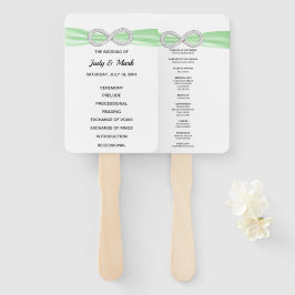 Grüne Diamant Unfinity Hochzeitsförderer Fächer