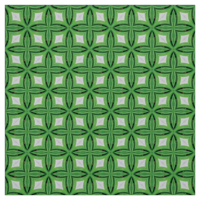 Grüne Diamantfliesen Muster Upholstergewebe Stoff (Muster)