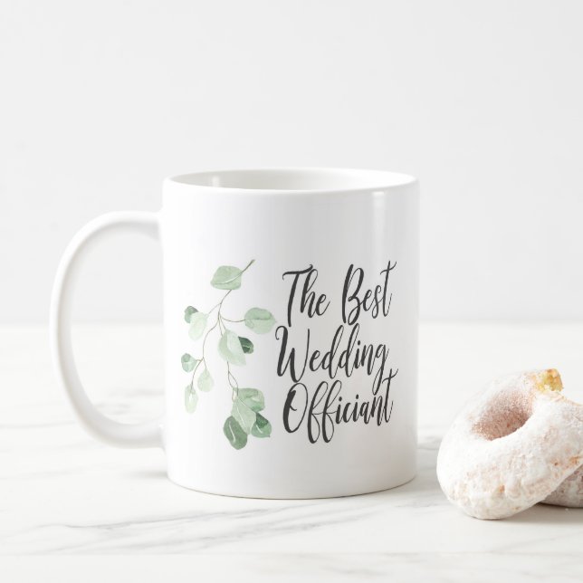 Grüne Die beste Hochzeitsfirma für Kaffee-Tasse Kaffeetasse (Mit Donut)