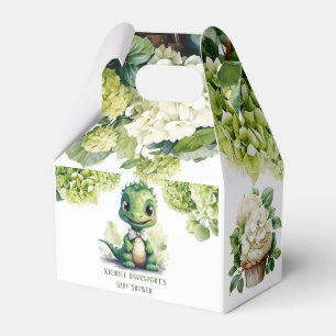 Grüne Dinosaurier Blumengeschlecht Neutrale Babydu Geschenkschachtel