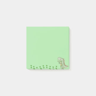 Grüne Dinosaurier Post-it-Noten, klebrige Noten Post-it Klebezettel