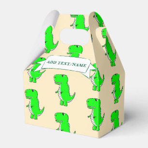 Grüne Dinosaurier-Zeichnung individuell Geschenkschachtel