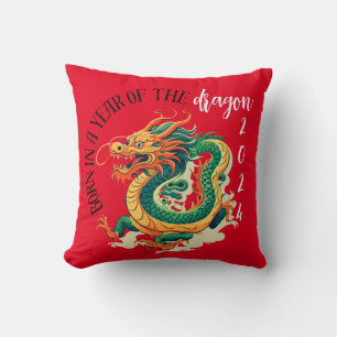 Grüne Drache Geburtsdatum des roten Chinesischen J Kissen