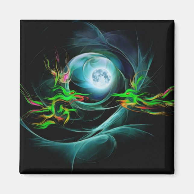 Grüne Drachen und der Mond Magnet (Vorne)