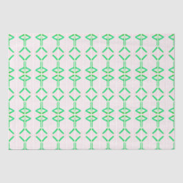 grüne Dreiecke und Diamanten Seidenpapier