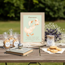 Grüne Dummer-Gans-Gunst-Tisch-Schild