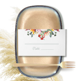 Grüne dunkelrote goldene Sonnenblume Farbe Platzkarte