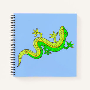 Grüne Eidechse Notizbuch
