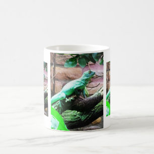 Grüne Eidechsen Kaffeetasse