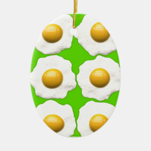 Grüne Eier Keramik Ornament