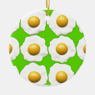 Grüne Eier Keramikornament