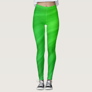 Grüne einfache solide Leggings