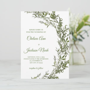 Grüne Einladung zur Hochzeit, Einladung zur Hochze