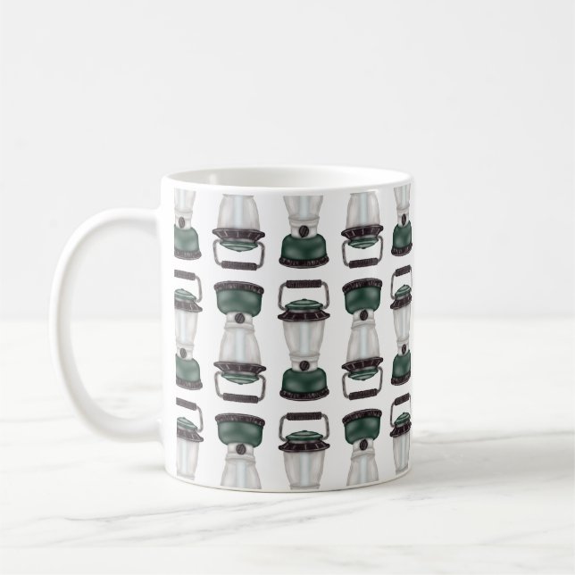 Grüne elektrische Laternen Kaffeemaschine Tasse (Links)