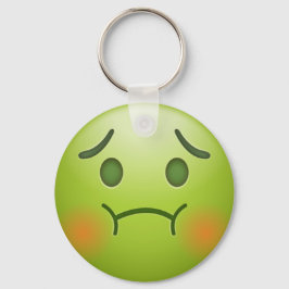 Grüne Emoji Schlüsselanhänger