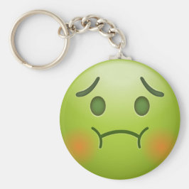 Grüne Emoji Schlüsselanhänger