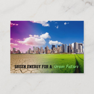 Grüne Energie-Visitenkarten Visitenkarte