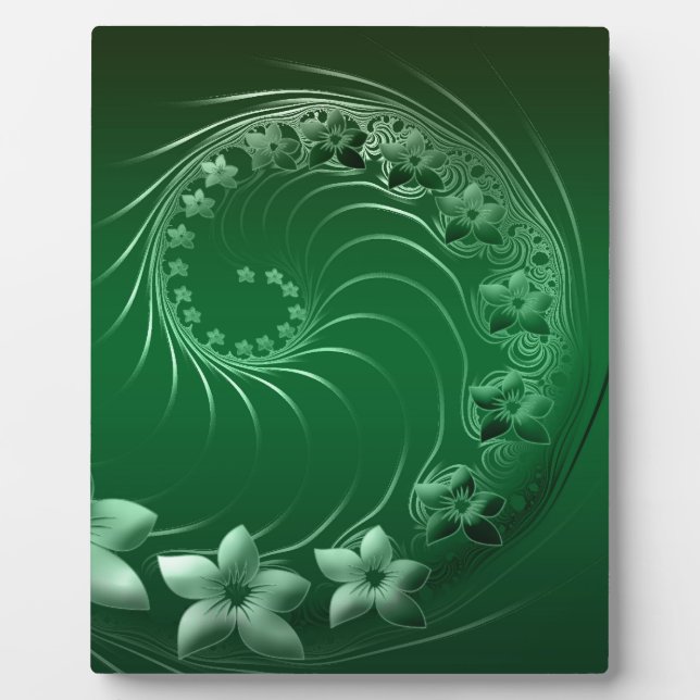Grüne Entwurfs-Party-Schicksals-Feier Fotoplatte (Vorderseite)