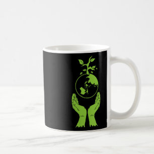 Grüne Erde des Umweltschutzes für Frauen V Kaffeetasse