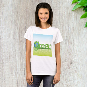 Grüne Erde Globus Öko Freundliche Natur T-Shirt