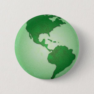 Grüne Erde-Taste Button